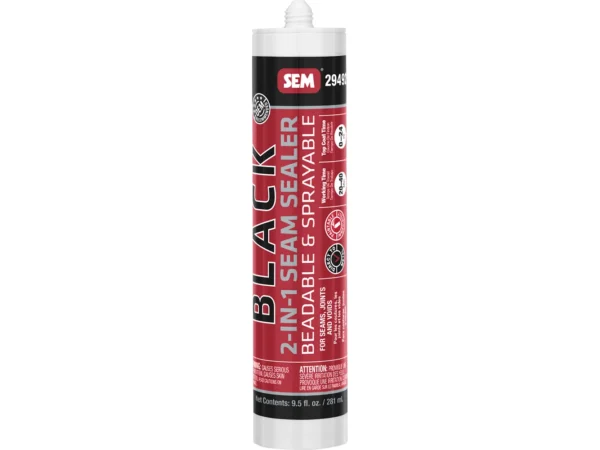 SEM 2-IN-1 Seam Sealer - 9.5oz Tube - Black