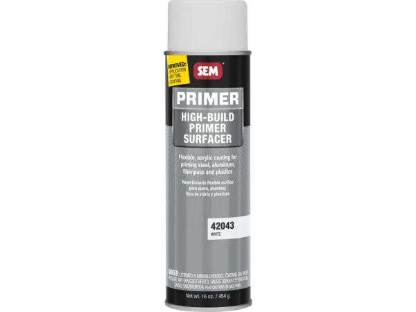 SEM High-Build Primer Surfacer - 20oz Aerosol Can - White
