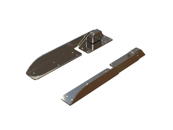 TACO Command Ratchet Hinge - 18-1/2" - 316 Stainless Steel Polished w/Hard Stop