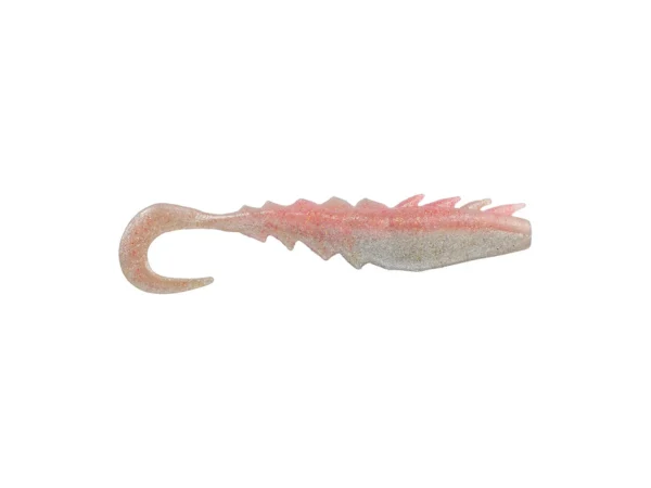 Berkley Gulp!® Saltwater Nemesis Prawn Curl Tail - 5" - Flamingo Chrome