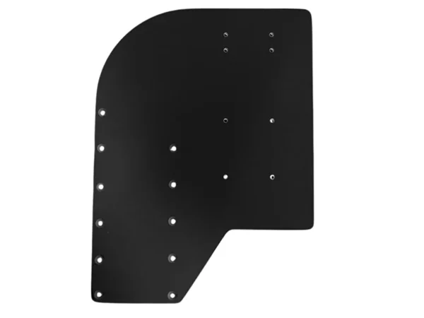 Sea Brackets Small Offset Trolling Motor Plate - Black
