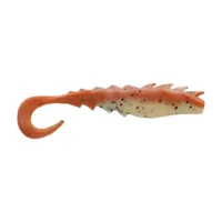 Berkley Gulp!® Saltwater Nemesis Prawn Curl Tail - 4" - New Penny GSNPCT4-NP