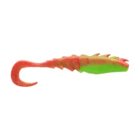 Berkley Gulp!® Saltwater Nemesis Prawn Curl Tail - 4" - Nuclear Chicken GSNPCT4-NCH