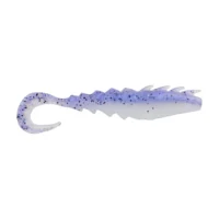 Berkley Gulp!® Saltwater Nemesis Prawn Curl Tail - 4" - Violet Haze Fleck GSNPCT4-VIOHF
