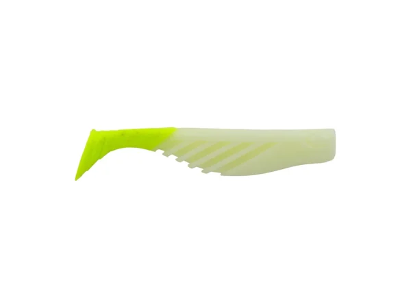 Berkley Gulp!® Saltwater Ripple Mullet - 3" - Glow/Chartreuse GSRM3-GC