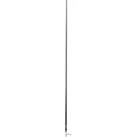Scout 8' Black VHF Antenna 6dB Heavy Stainless Steel Ferrule w/6M RG-8x Includes PL-259 Heavy Duty Offshore Antenna KS-43