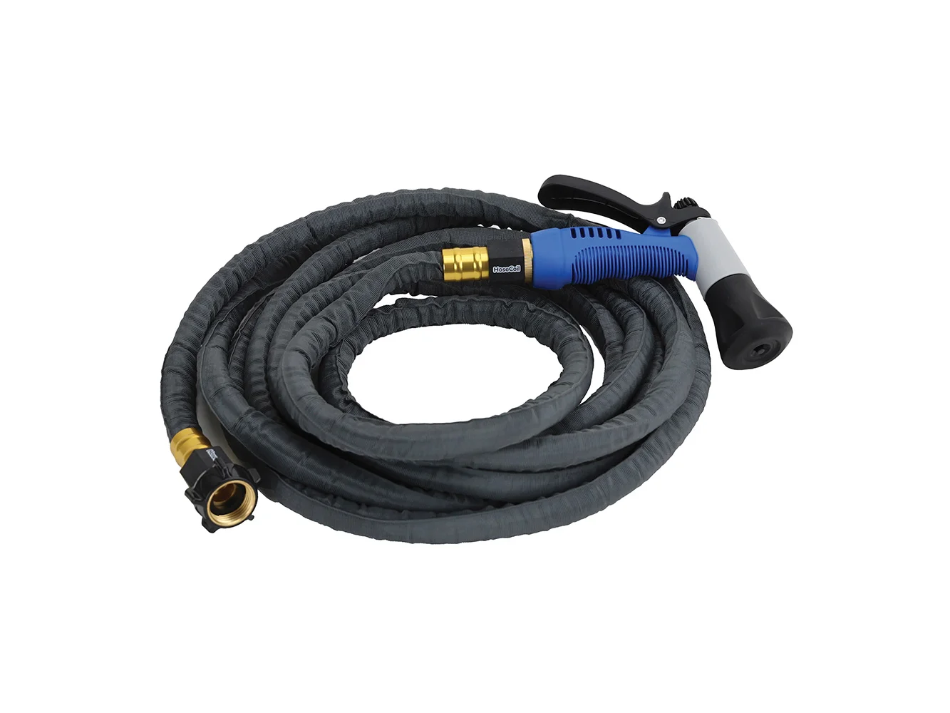 HoseCoil 10' Stainless Steel PRO Hose Kit w/Boat Bumper Plastic Body Nozzle