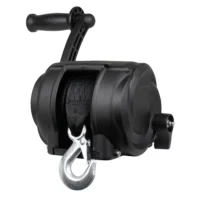 Powerwinch Premier Series Winch 2000lb, 8", Crank Arm - Carbon Black