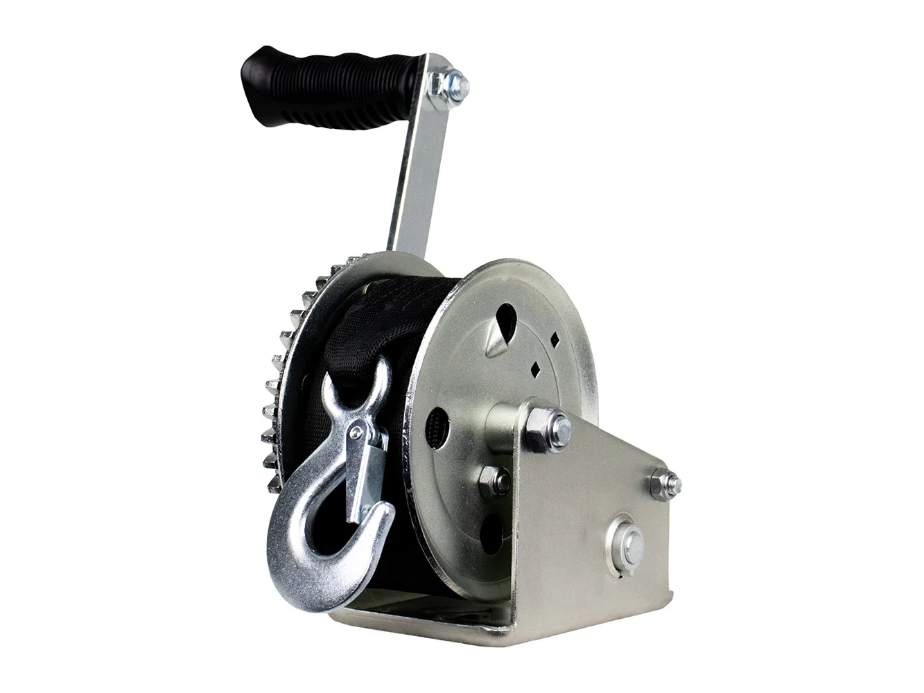 Powerwinch Utility Series Winch 600lb, 8" Crank Arm - Zinc