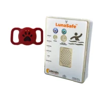 Lunasea Water Activated Pet Safety RF Transmitter w/Rechargeable Alarm Receiver - Red