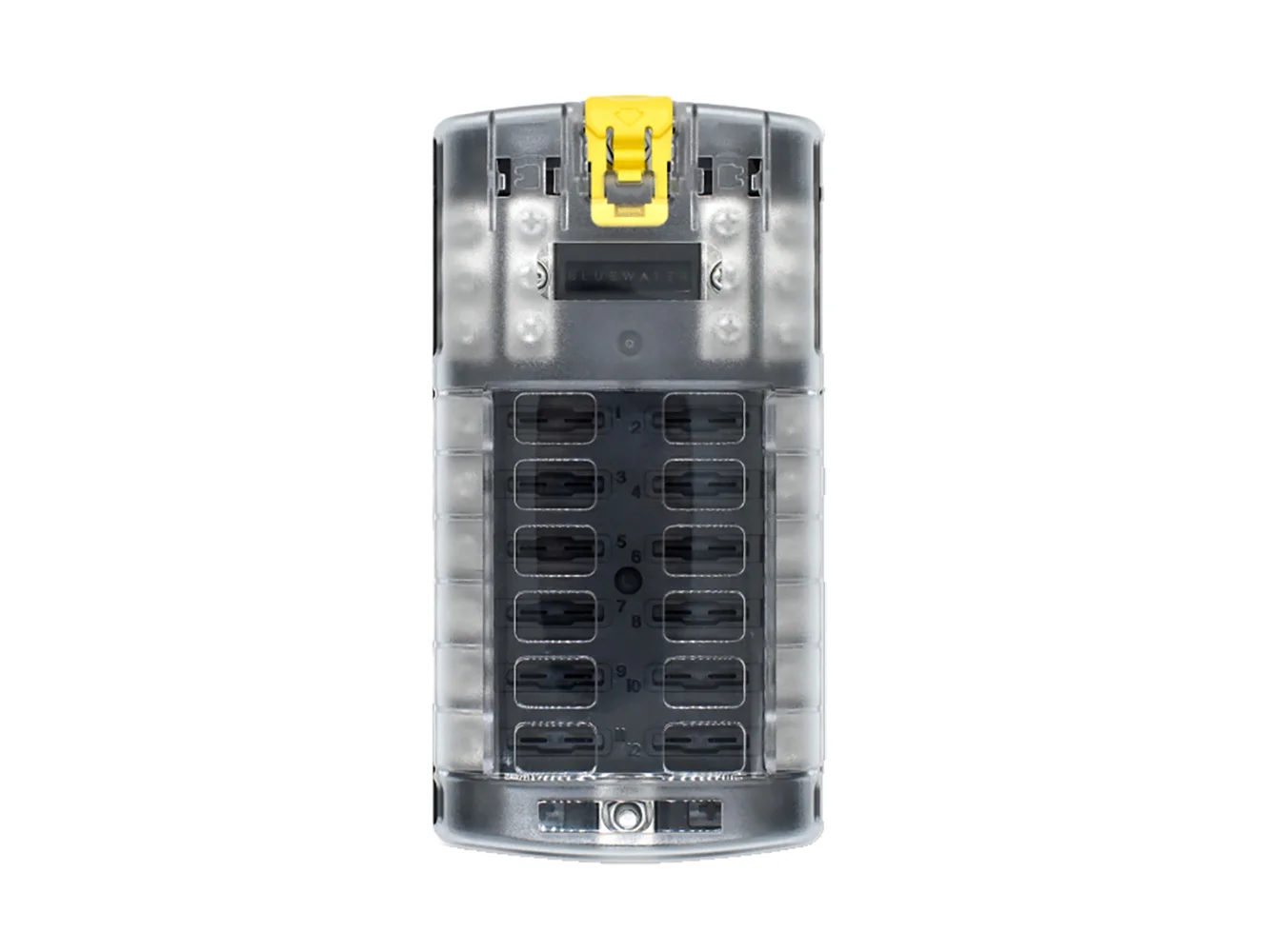 Bluewater 12 Position Fuse Block ATC w/Yellow Slide