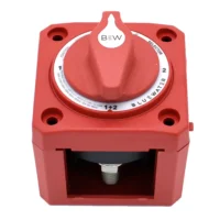 Bluewater Off/1/2/Both Battery Switch - Surface Mount - Red