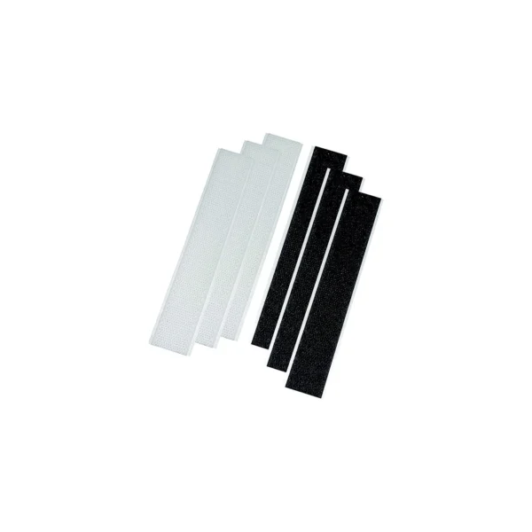 AP Products 006204 Hook & Loop Strips, 3 Black & 3 White per Pack