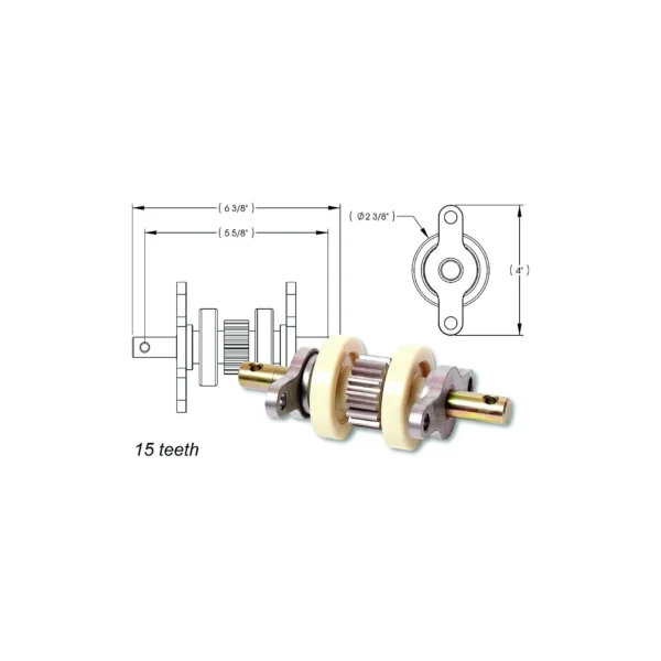 AP Products 014324869 Standard Gear Pack Assembly (15 Teeth)