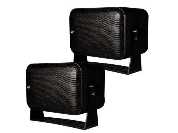 Poly-Planar Box Speakers - Pair - Black