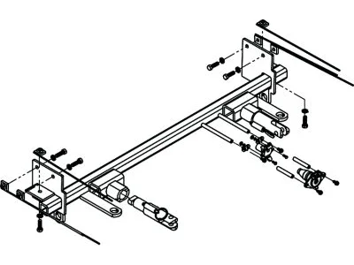 Blue Ox BX1307 Removable Tab RV Tow Baseplates for 2012-2015 Mini Cooper Coupe (Includes S)(No JCW) & 2008-2014 Mini Cooper Clubman (Includes S)(No JCW)