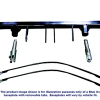 Blue Ox BX1118 Standard Tab RV Tow Baseplates for 2002-2004 Jeep Wrangler (Includes Sport)
