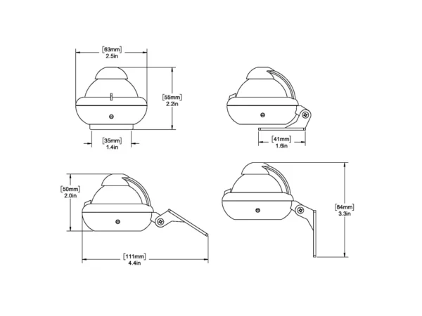 Ritchie X-10-A RitchieSport Automotive Compass - Bracket Mount - Gray - Image 2