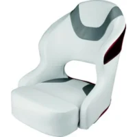 Wise Baja Series Bucket Seat, Brite White / Grey / Dark Red