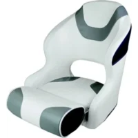Wise Baja Series Bucket Seat w/Bolster, Brite White / Grey / Round Midnight