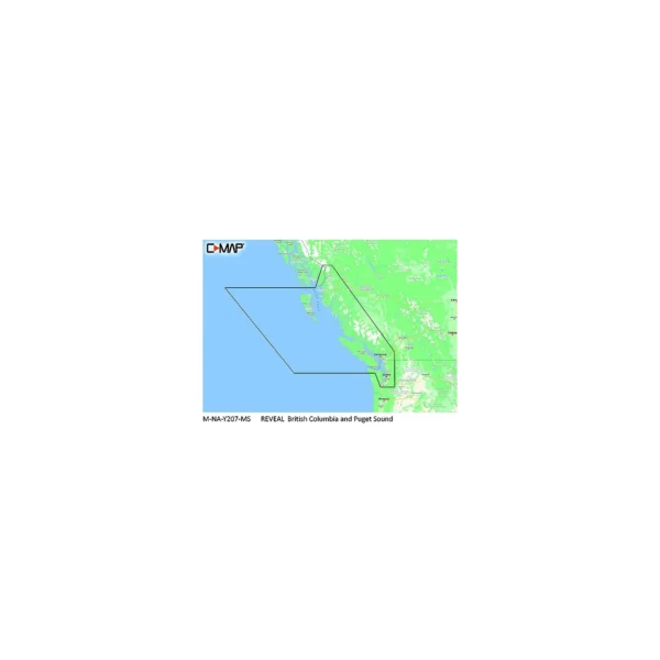 C-Map MNAY207MS Reveal Chart, British Columbia & Puget Sound - Image 2