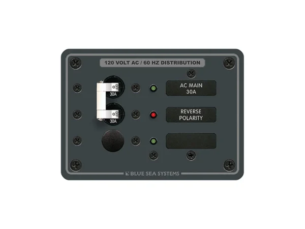 Blue Sea 8029 AC Main +1 Position Breaker Panel - White Switches