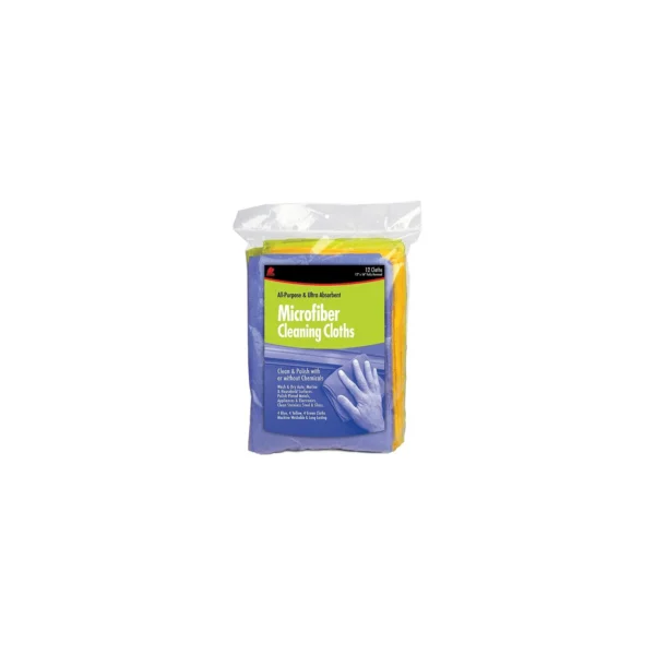 Buffalo Microfiber Cloths 12" x 16" (4 ea. Of Blue, Green, Yellow)