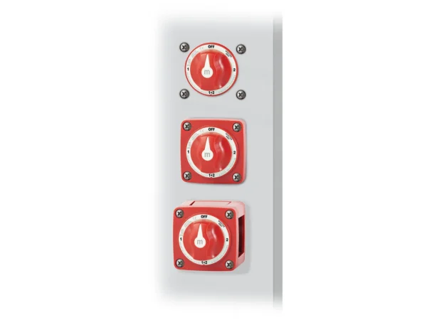 Blue Sea 6007 m-Series (Mini) Battery Switch Selector Four Position Red - Image 3