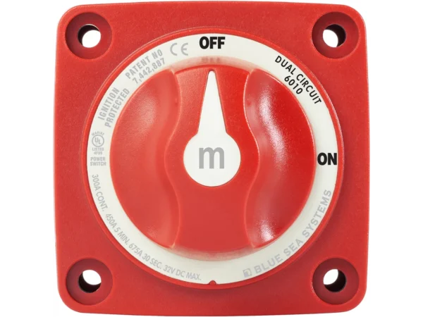 Blue Sea 6010 m-Series (Mini) Battery Switch Dual Circuit - Image 3