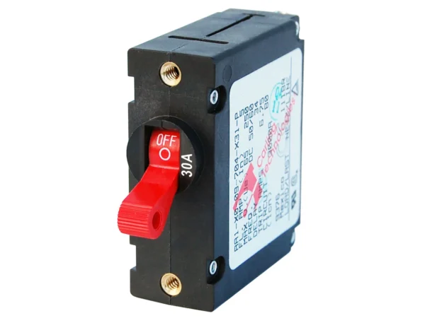 Blue Sea 7221 AC / DC Single Pole Magnetic World Circuit Breaker  -  30 Amp