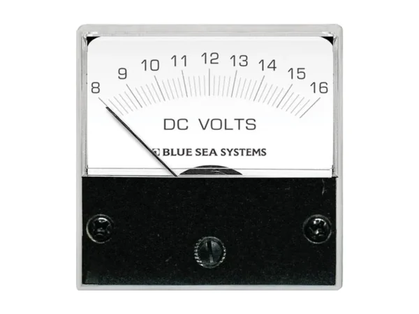 Blue Sea 8028 DC Analog Micro Voltmeter - 2" Face, 8-16 Volts DC