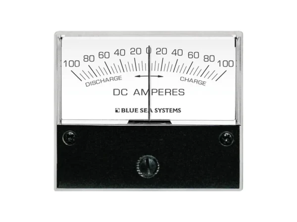 Blue Sea 8253 DC Zero Center Analog Ammeter - 2-3/4" Face, 100-0-100 Amperes DC