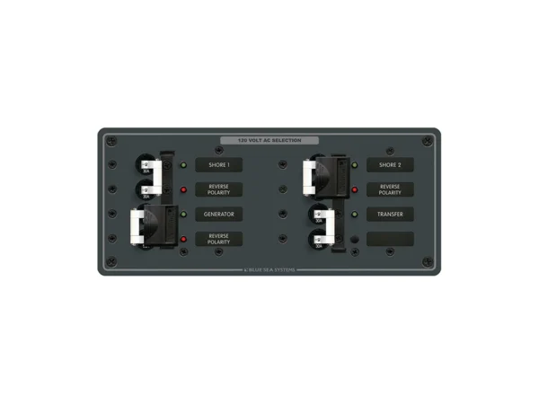 Blue Sea 8498 Breaker Panel - AC 3 Sources - White