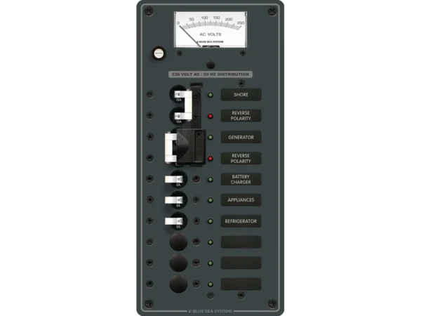 Blue Sea 8589 AC Toggle Source Selector (230V) - 2 Sources + 6 Positions