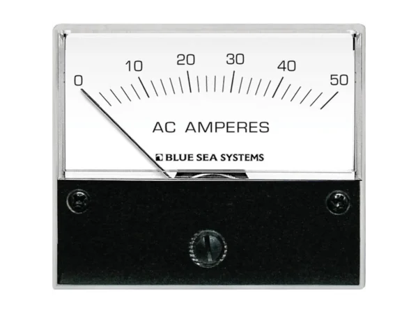 Blue Sea 9630 AC Analog Ammeter  0-50 Amperes AC