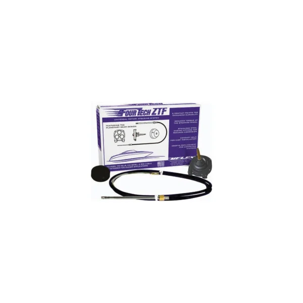 Uflex FOURTECHBLK11ZTF Fourtech™ ZTF Rotary Steering System, 11' Black Cable