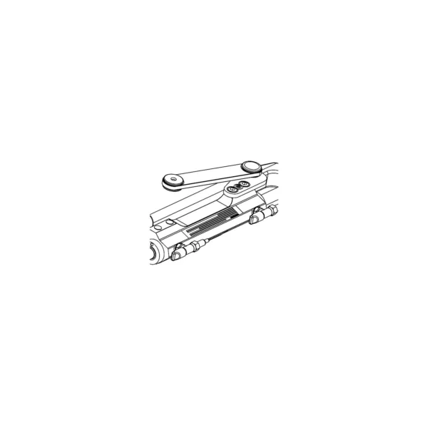 Uflex UC130SVS1P Silversteer™ Front Mount Hydraulic Port Steering Cylinder w/Straight Arm, 7.93cu.in. - Image 2