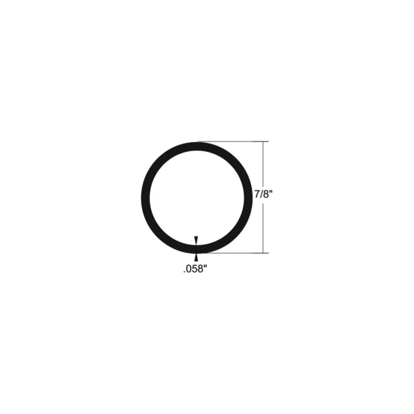 Alum Tube 7/8 X 6'