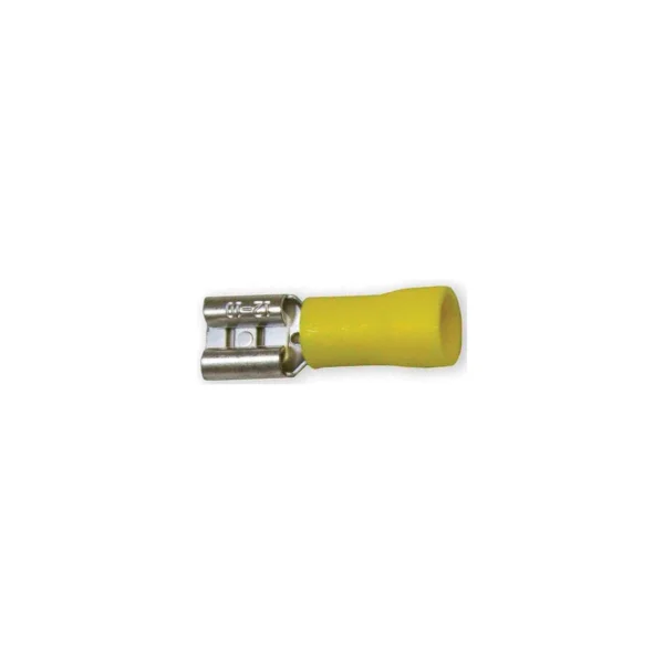 Battery Doctor Yellow Vinyl Insulated Quick Disconnects, 12-10 AWG, Female, 25/Pk.