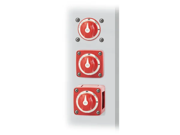 Blue Sea 6006 m-Series (Mini) Battery Switch Single Circuit ON/OFF Red - Image 2