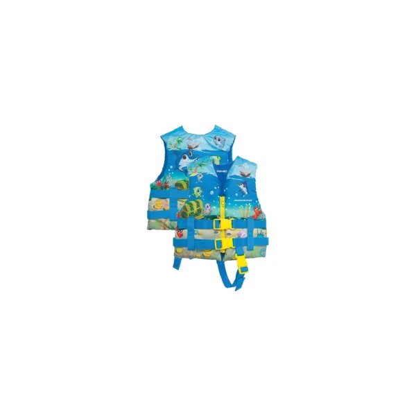 Airhead 3008802A Treasure Life Jacket, Infant, Blue Treasure Chest / Sea Life Theme