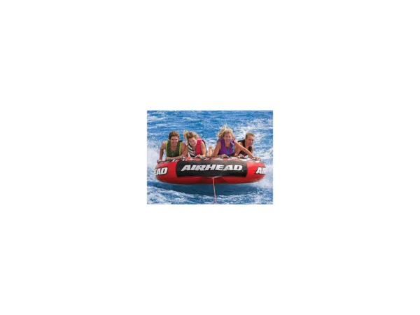 Airhead AHT42MSL Inflatable 4 Person Red Mega Slice® Deck Tube