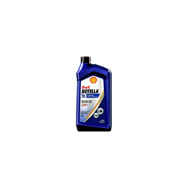 Shell 550049479 Rotella® T6 Synthetic Heavy Duty Diesel Engine Oil, 5W-40, Qt