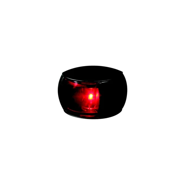 Hella 980520001 NaviLED® Port (Red) Side Light Only, Black w/Red Lens, 1 ea.