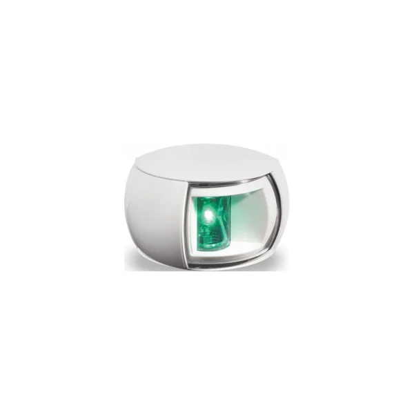 Hella 980520311 NaviLED® Starboard (Green) Side Light Only, White w/Clear Lens, 1 ea.