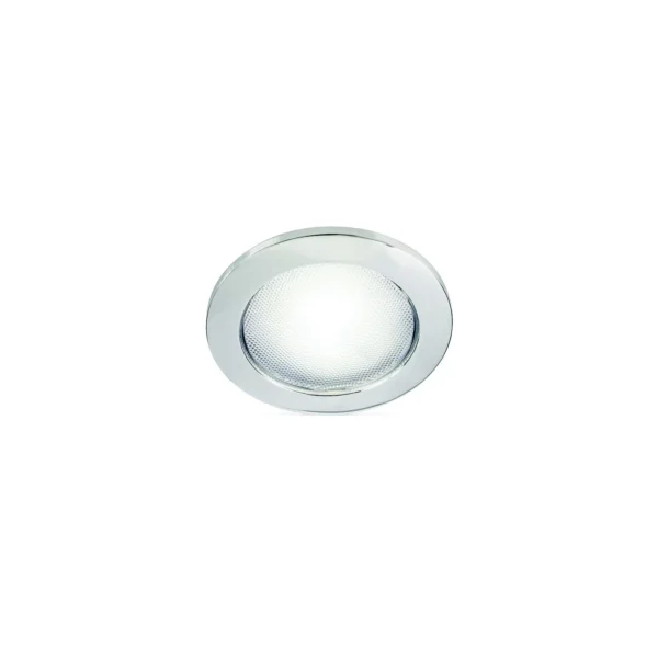 Hella 980631512 EuroLED Touch 150 Multivolt 9-33V DC Warm White Light, Polished Stainless Steel Rim