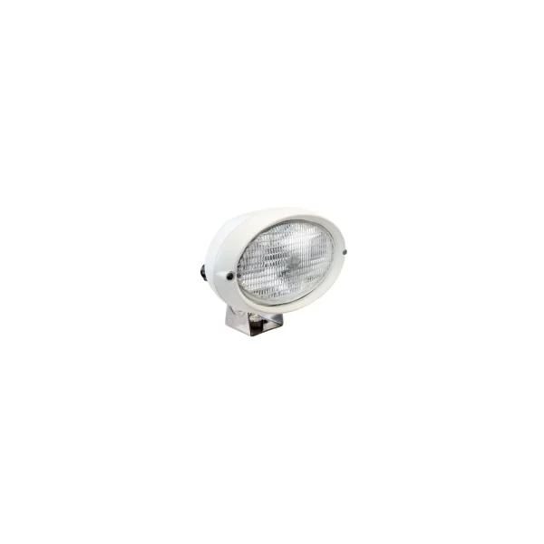 Hella 6361 Series 12V/55W Halogen Deck Floodlight, White Housing