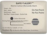 Safe-T-Alert 62541 62 Series Carbon Monoxide Alarm, Surface Mt, White