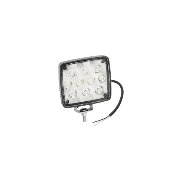 Wesbar White LED Exterior Work Lamp, 10 Diode, Round, Bracket Mt.