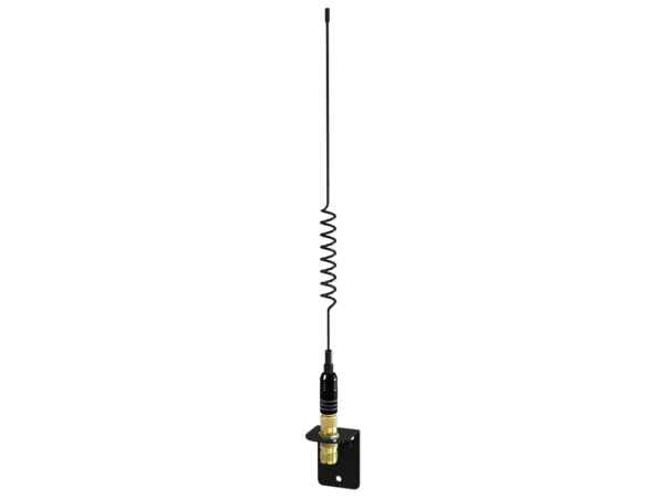 Shakespeare VHF 15in 5216 SS Black Whip Antenna - Bracket Included